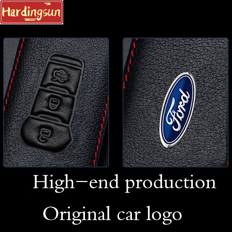 Vỏ Da Bảo Vệ Chìa Khóa Điều Khiển Từ Xa Cho Xe Hơi Ford Territory Ranger Fiesta Everest Ốp