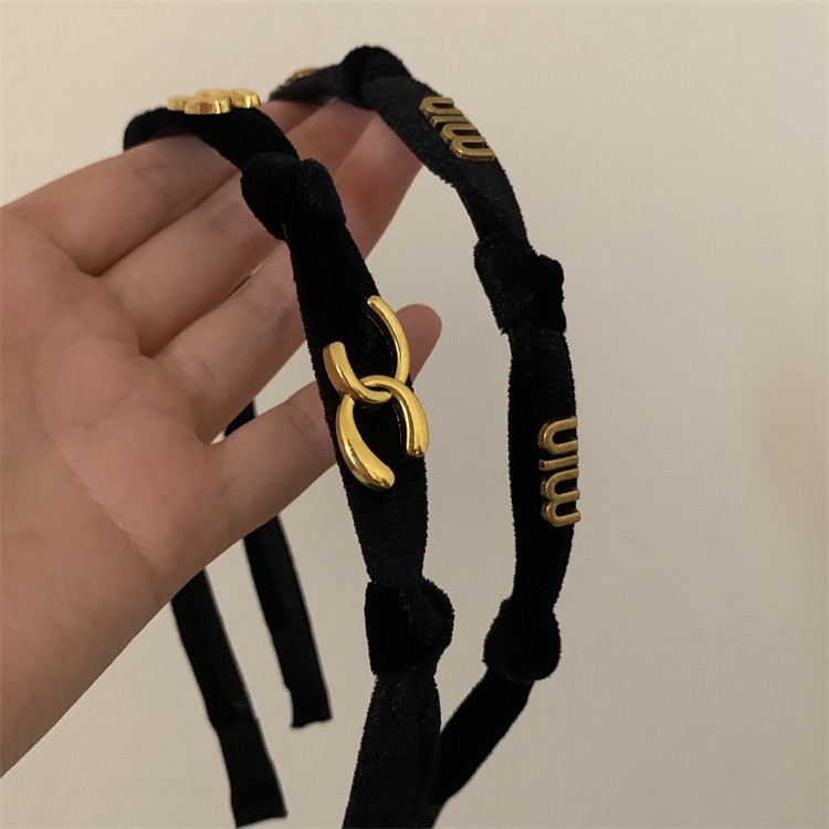 Băng Đô Cài Tóc Vải Nhung Mỏng Dạng Xoắn Phong Cách retro Pháp