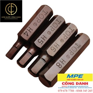 Mũi Đóng Lục Giác, lắp tô vít đóng, nhiều size