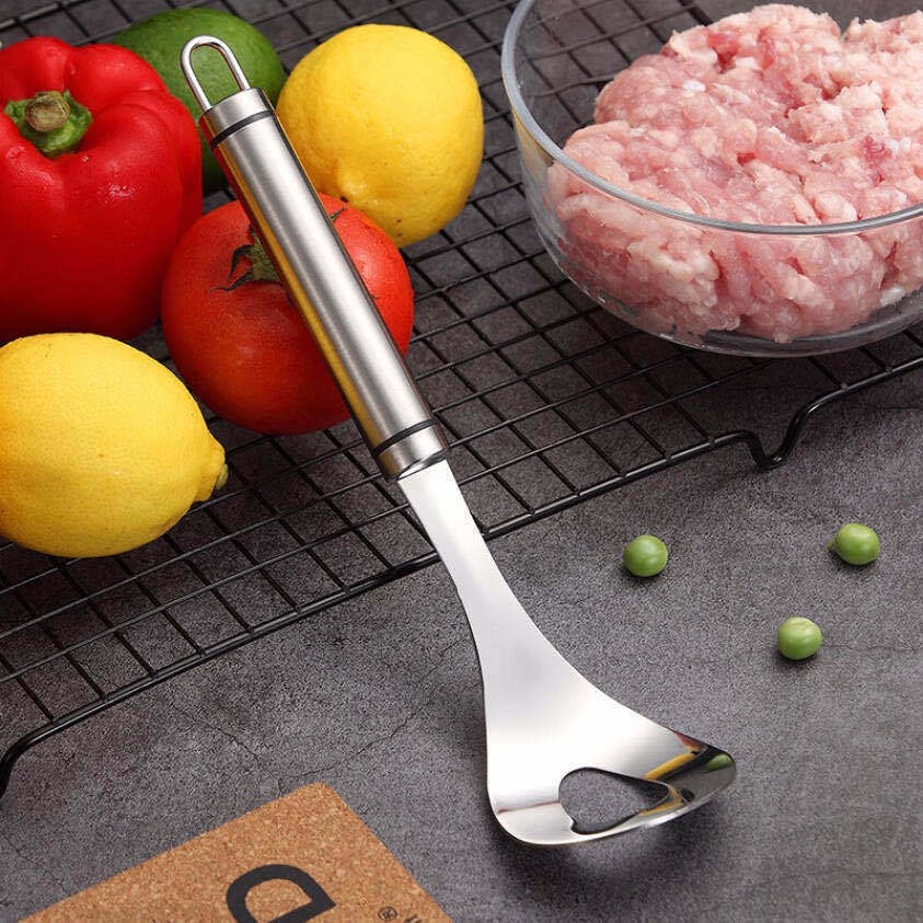 Muỗng Inox , Thìa Inox làm Thịt Viên , Cá Viên , Mọc Viên Tiện Lợi Chất Liệu Không Gỉ 88356 Shopkhotong88
