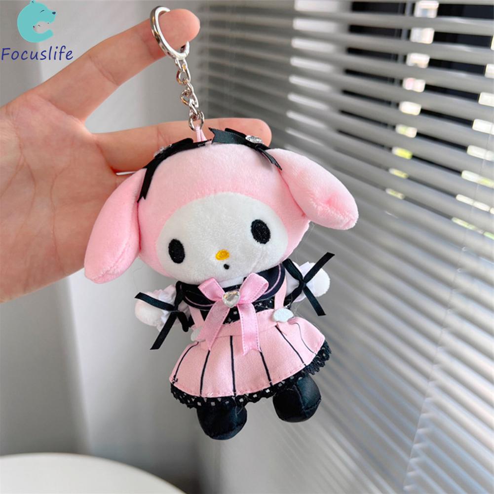 Móc Khóa Hình Búp Bê Nhồi Bông Sanrio My Melody Kuromi Cinnamoroll Đáng Yêu