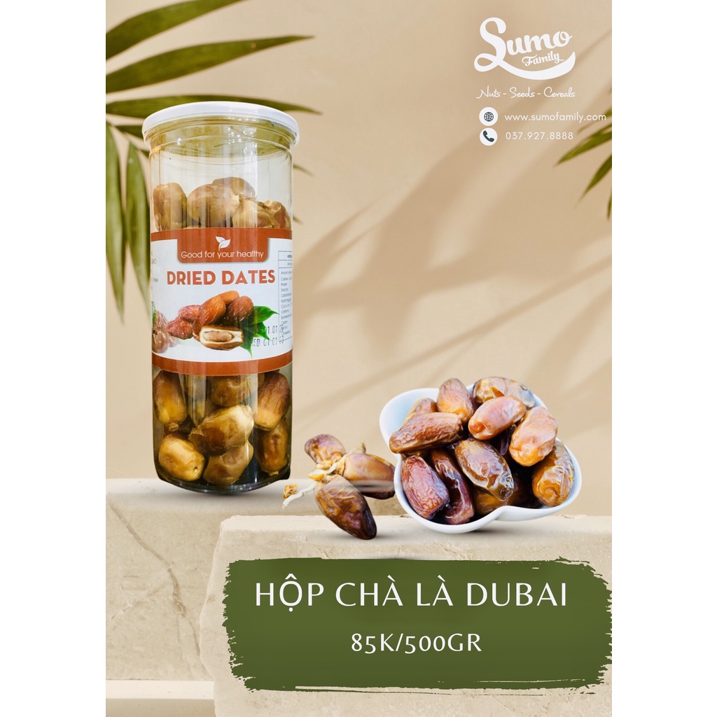 Quà chà là khô hộp 500g