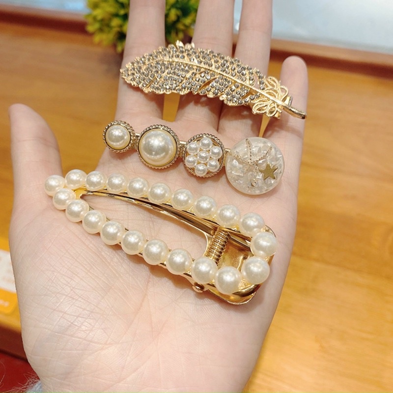 Set cài tóc 6 cái đính đá cao cấp