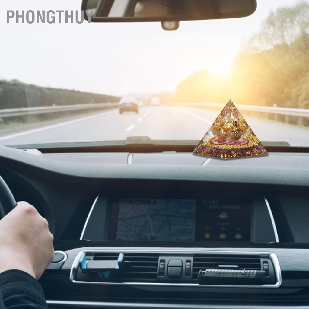 Đá Pha Lê Kim tự tháp 5cm Cân bằng năng lượng Để Bàn Trang trí Nhà cửa văn phòng