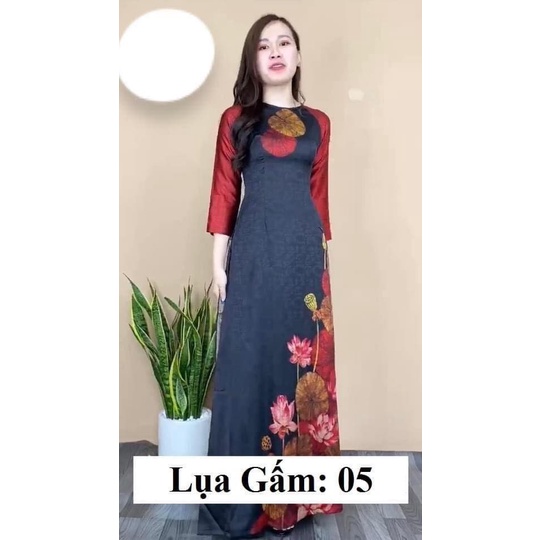 Áo dài lụa gấm