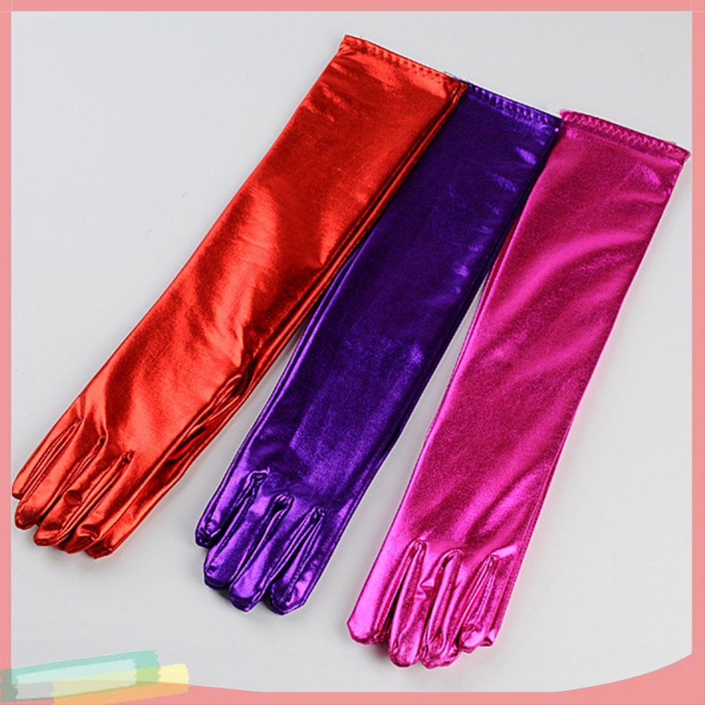 Đôi găng tay da giả dáng dài dùng hóa trang trong các bữa tiệc