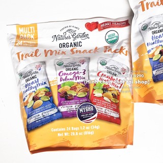Hạt tổng hợp Organic Trail Mix Snack Packs - chứng nhận USDA