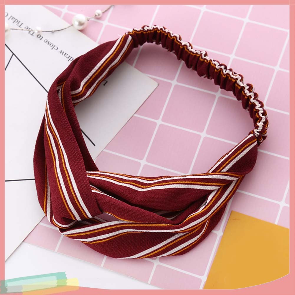 Băng đô họa tiết kẻ sọc thời trang dành cho nữ