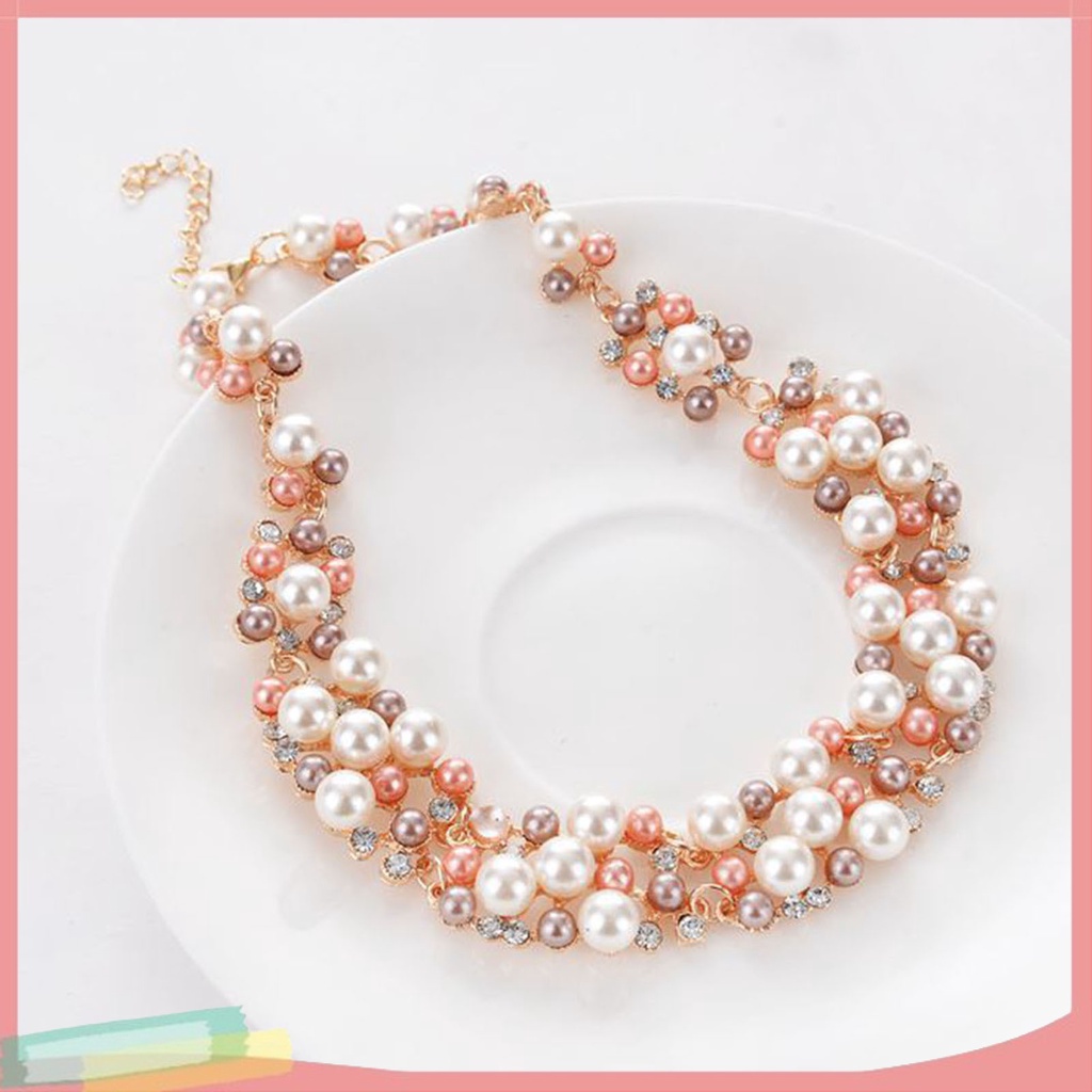 Bộ Vòng cổ + Đôi Khuyên Tai Thiết Kế Đơn Giản Sang Trọng Cho Nữ