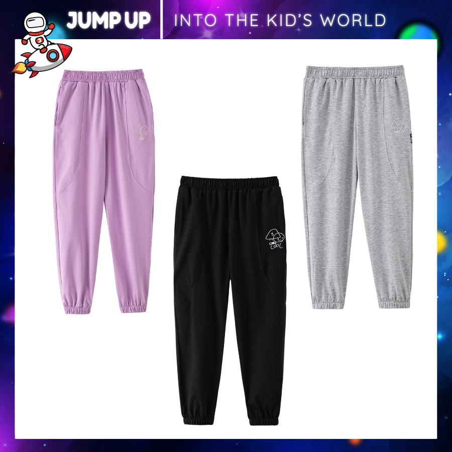 Quần Thun Dài Bo Gấu Thu Đông Bé Trai, Bé Gái Jump Up Chất Cotton Mềm Mại Cho Con Thoải Mái Vận Động - Jump Up
