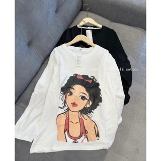 [ Rẻ vô địch ] Áo pull dài tay form rộng - cô gái toc xù