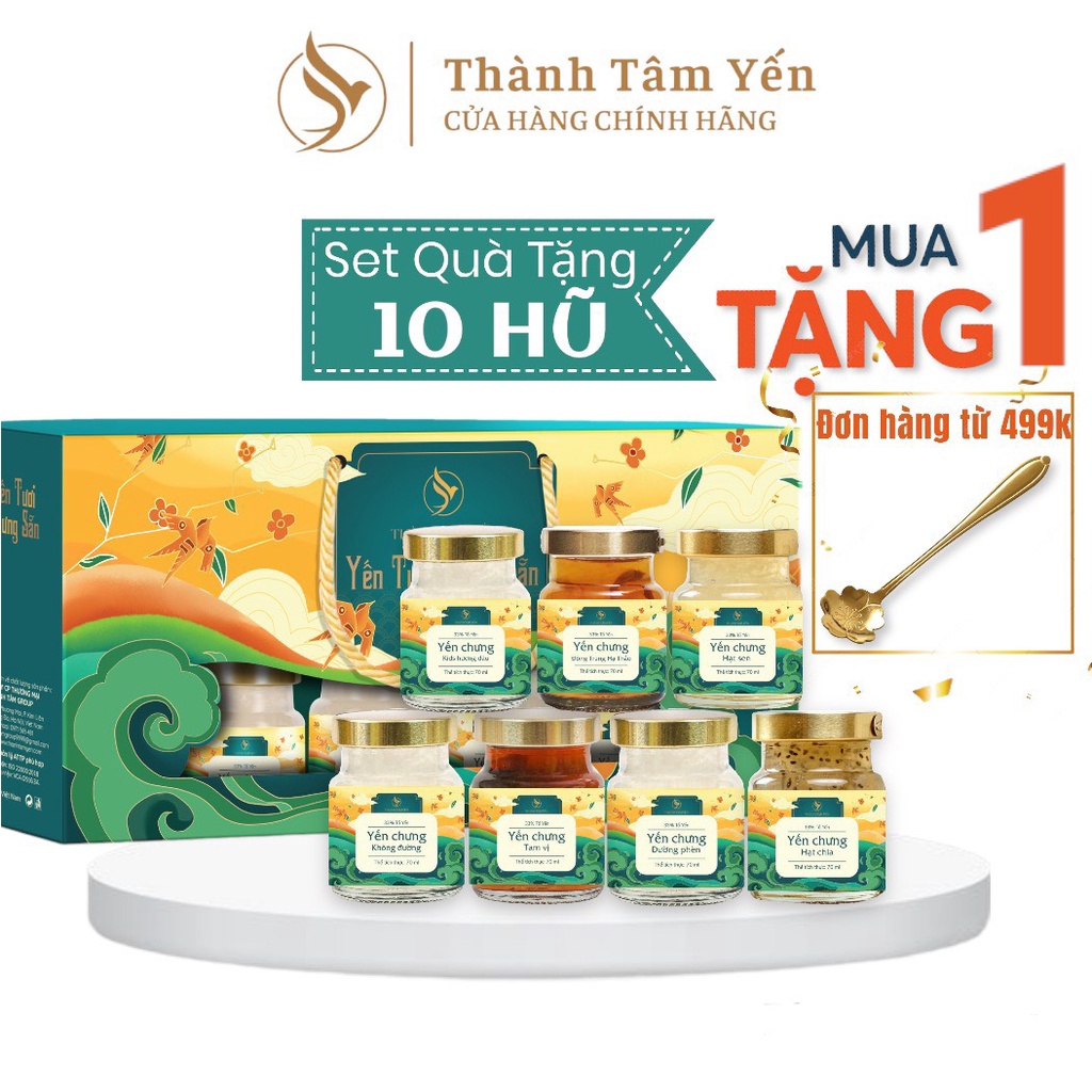 Yến Chưng Sẵn Mix Đủ Vị Thành Tâm Yến - Nguyên chất hũ 70ml