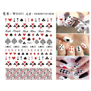 Sticker lá bài nhiều mẫu mới