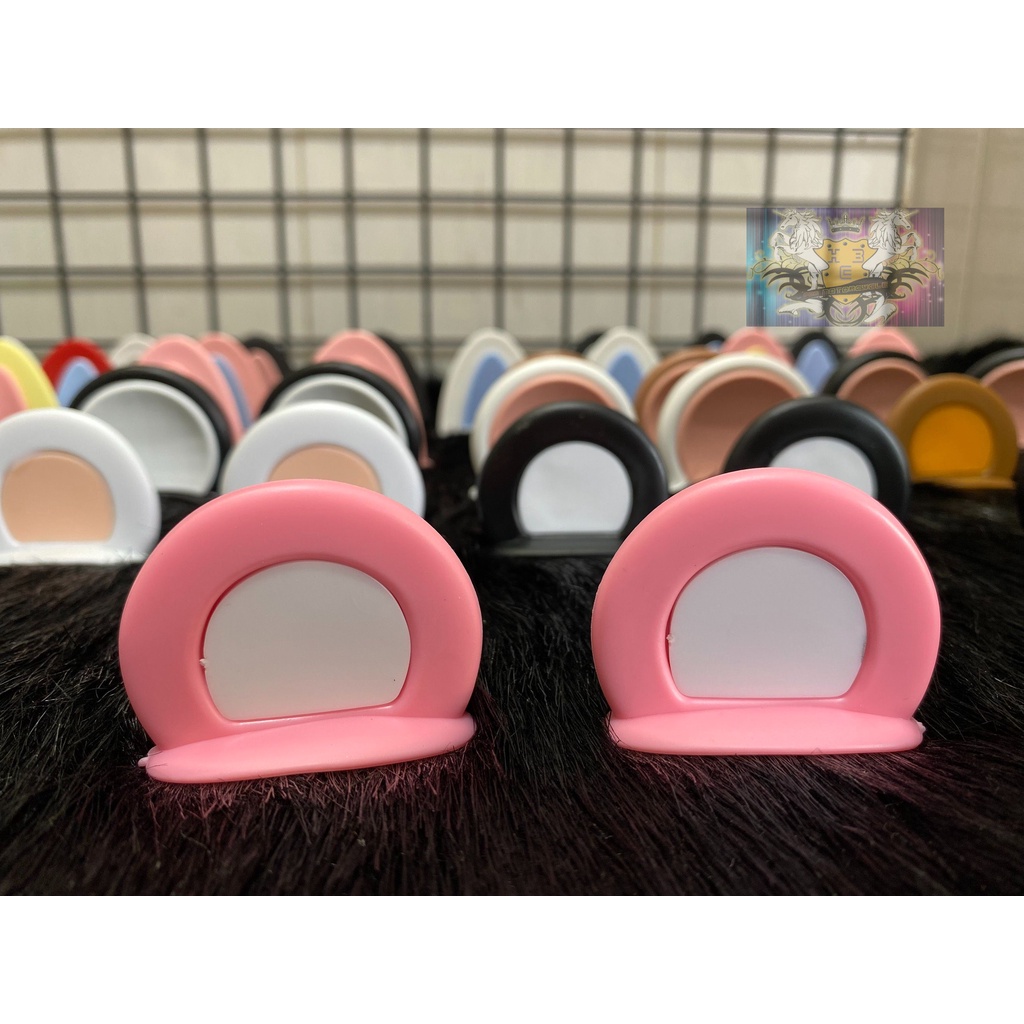 Tai GẤU Mini 2 Màu Nhựa Cứng Siêu Cute Gắn Tất Cả Các Loại Mũ
