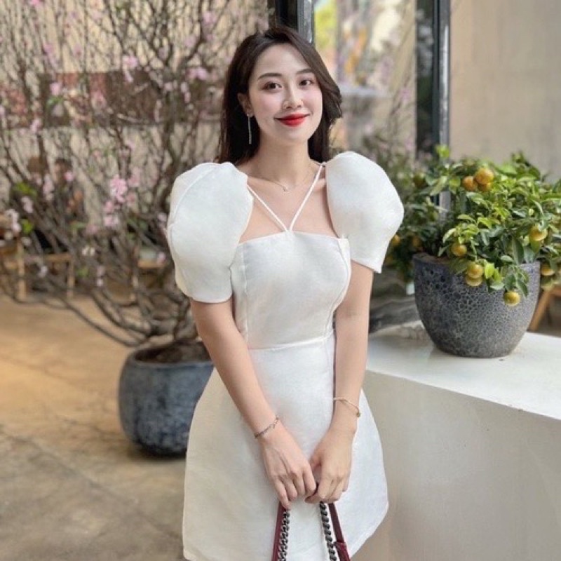 Đầm dự tiệc tay phồng thiết kế