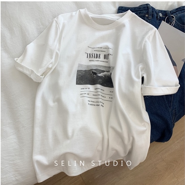 Áo thun Unisex Tay lỡ , áo phông nam nữ khouse shop