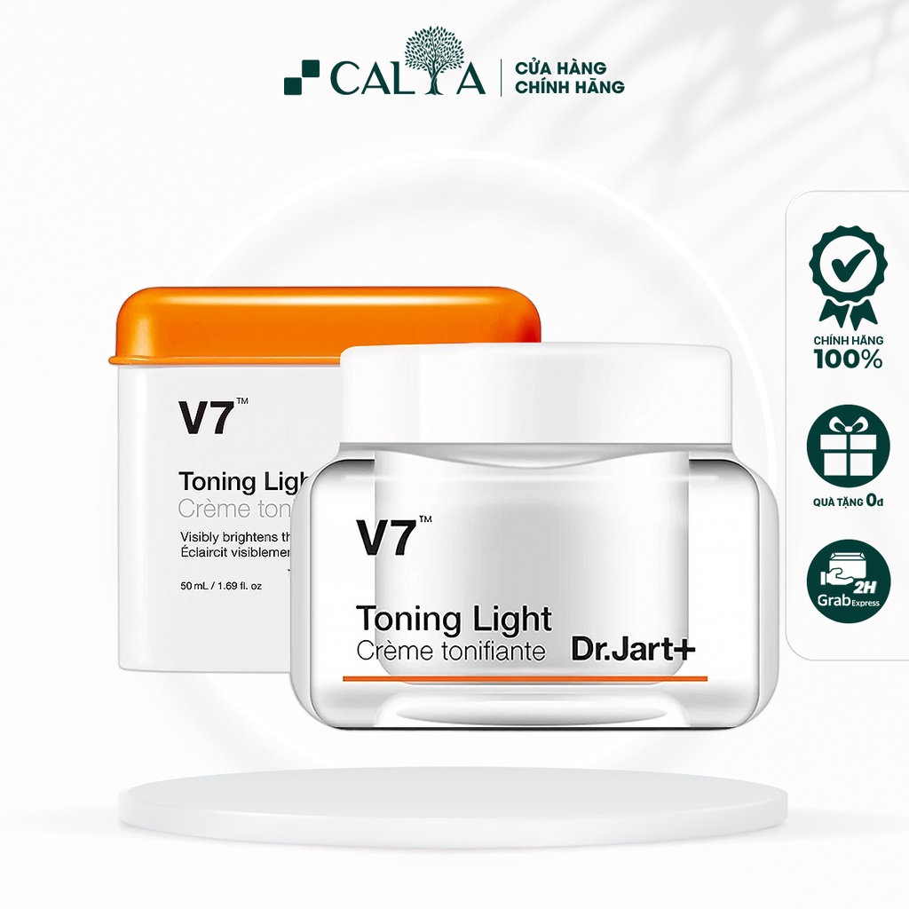 Kem Dưỡng V7 Dưỡng Trắng, Se Khít Lỗ Chân Lông, Phục Hồi Da - V7 Toning Light Dr.Jart+ 50ml