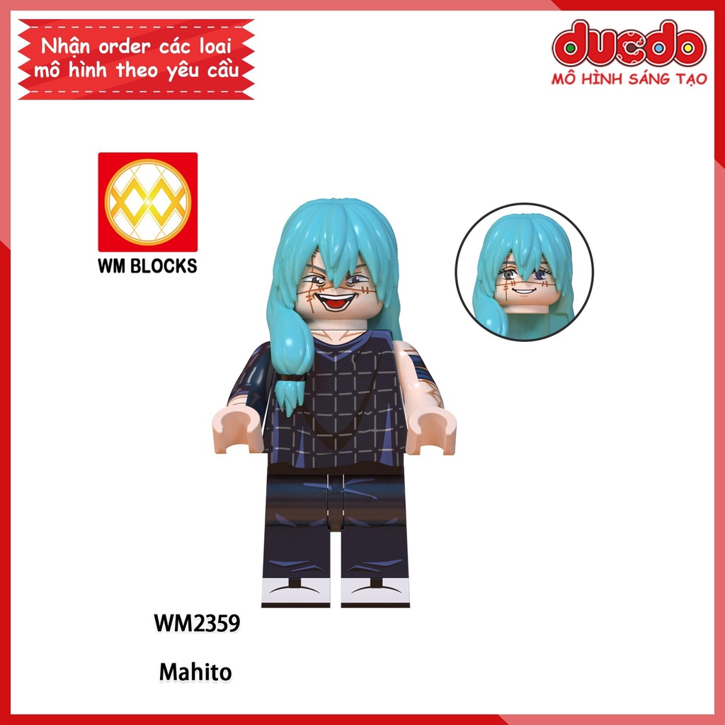 Minifigures nhân vật Anime Chú Thuật Hồi Chiến Jujutsu Kaisen - Đồ chơi Lắp ghép Xếp hình Mini Mô hình WM WM6139