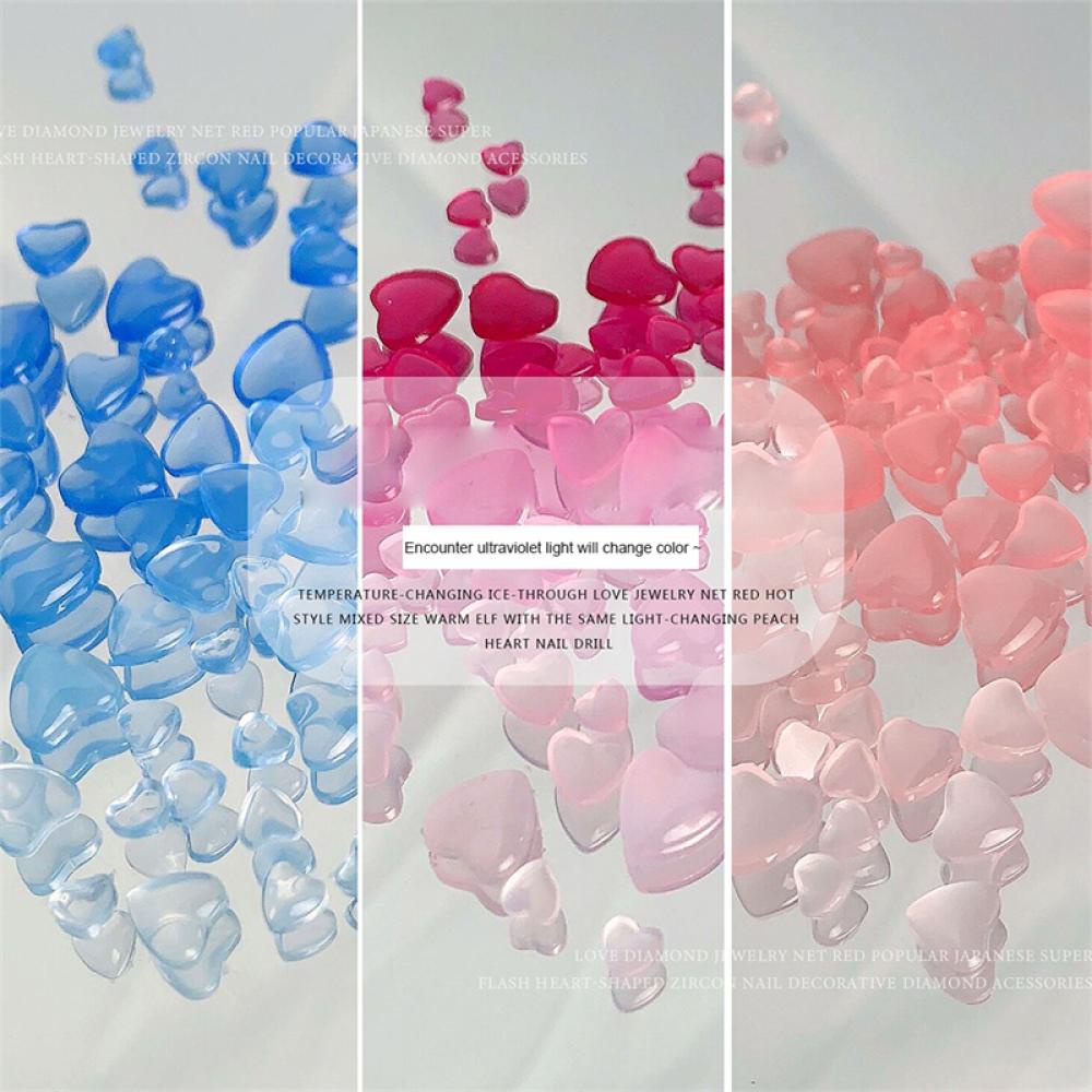 Bộ 100 Miếng Dán Móng Tay Trong Suốt M1S7 DIY