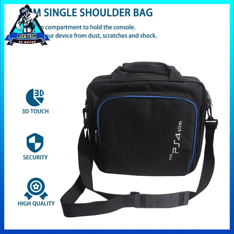 [Fit] Tay Cầm Chơi Game Túi Bảo Quản Đeo Vai Chống Sốc Du Lịch Cho Ps4 Slim [S/24]