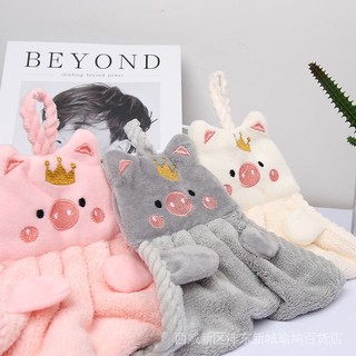 Hàng Mới Về Mới Khăn Lau Tay Treo Nhà Bếp Vải Lông Cừu San Hô Nhỏ Nhắn Thấm Hút Nước Không Xơ Vải Dễ Thương  9Aq