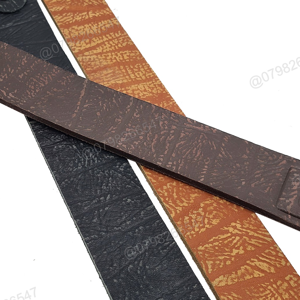 Dây lưng nam da bò thật bản thô DHM-243 | Mặt khoá kim nguyên khối thời trang | Bảo hành 12 tháng