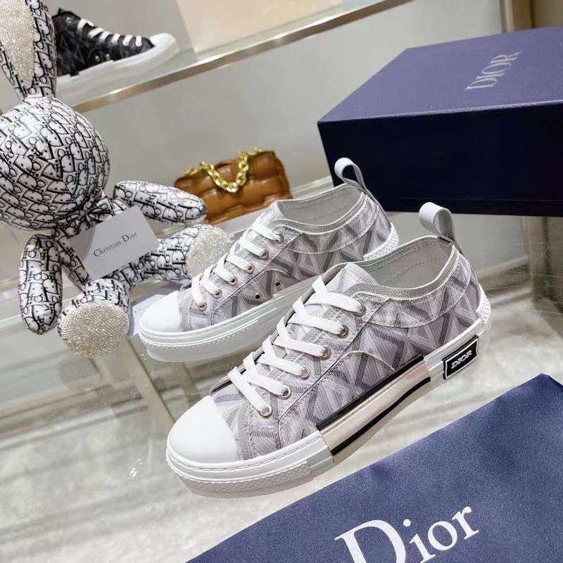 GIÀY DIO SNEAKER LOW CANVAS GREY LAI AU. GIÀY THỂ THAO DIO B23