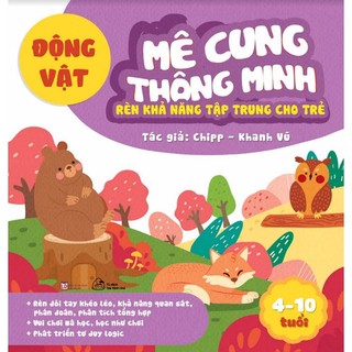 Sách - Mê cung thông minh - Rèn khả năng tập trung cho trẻ - Đông vật