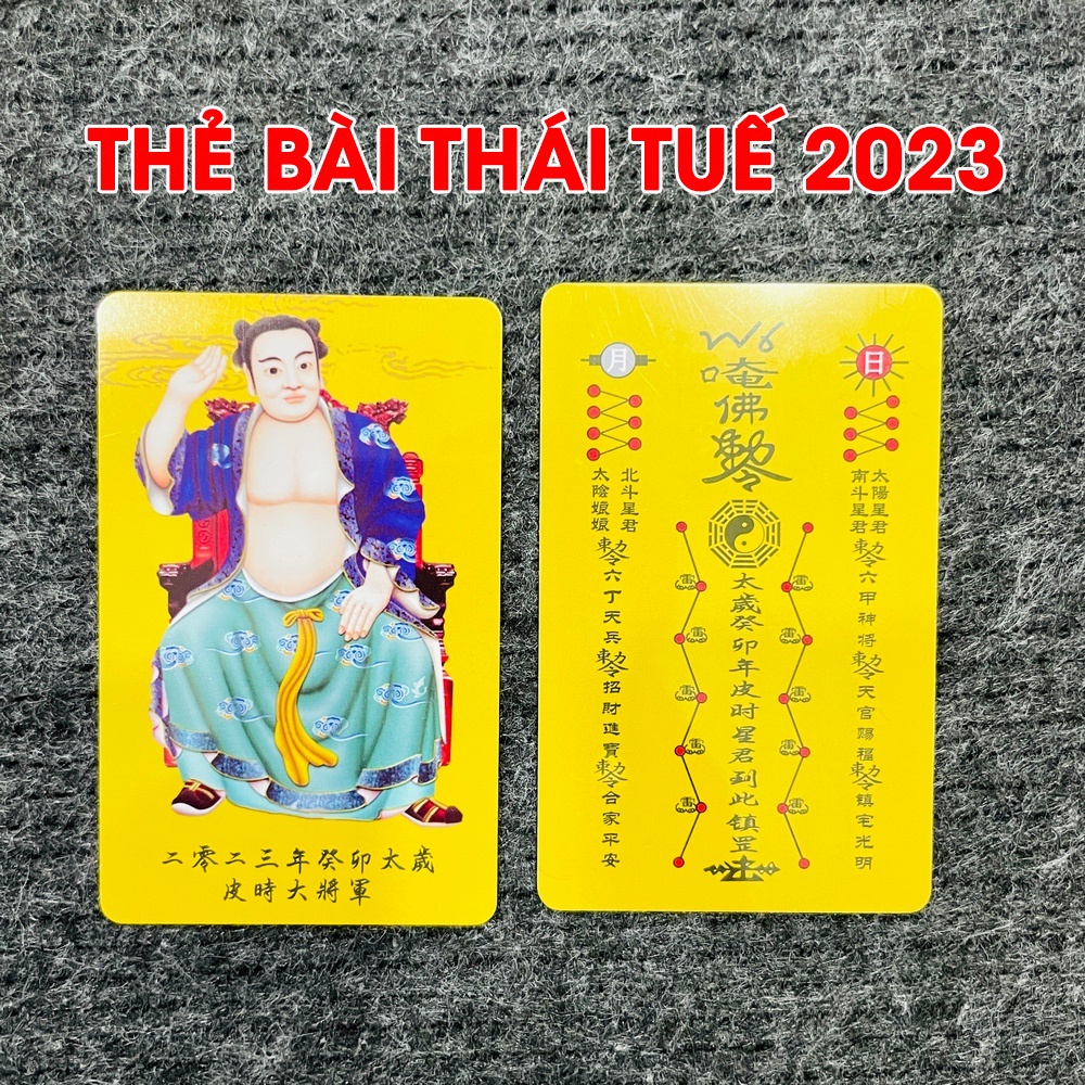KIM BÀI THÁI TUẾ 2023 CHO 5 TUỔI TÝ - NGỌ - DẬU- MÃO- THÌN [THẺ NHỰA VÀNG]