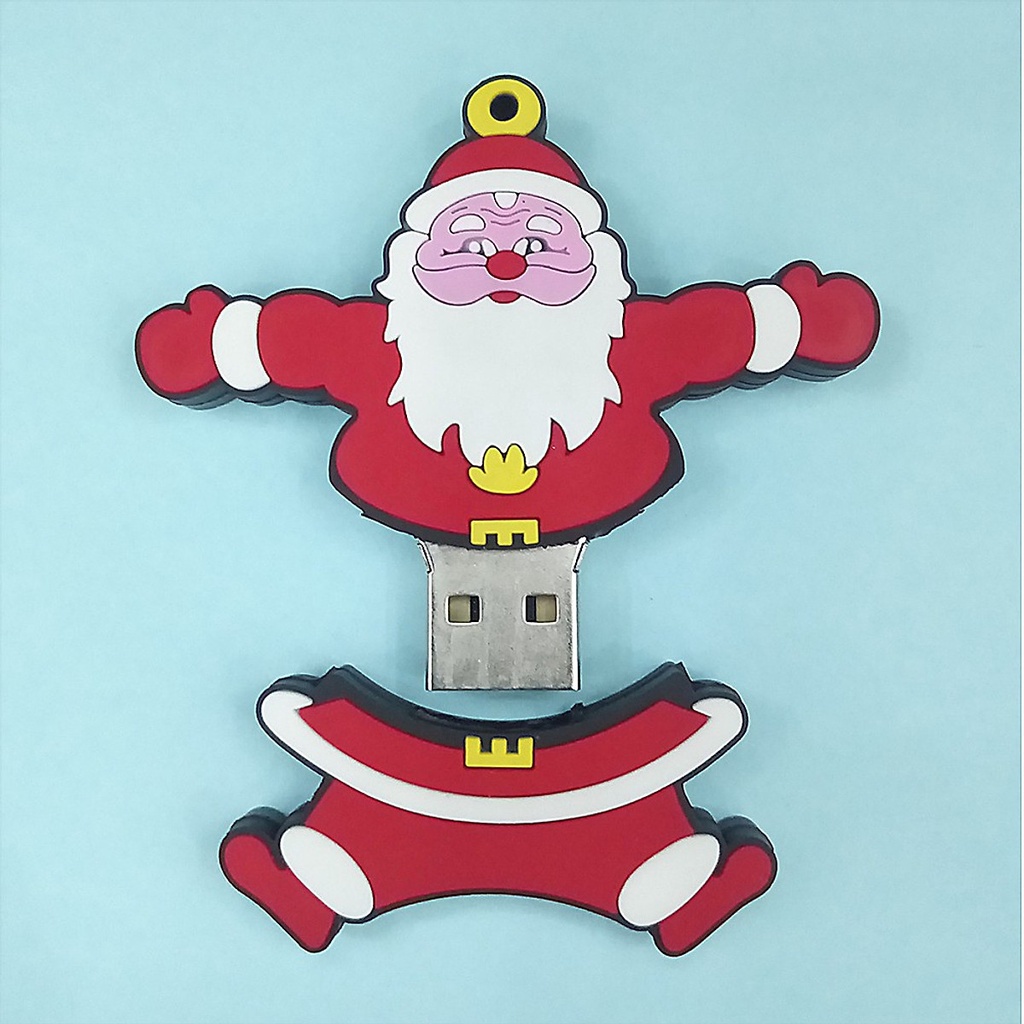 (Quà tặng) USB 16GB Hình Ông già Noel (đỏ)