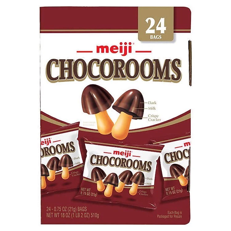 Bánh chocolate nấm Meiji Chocorooms - EDS