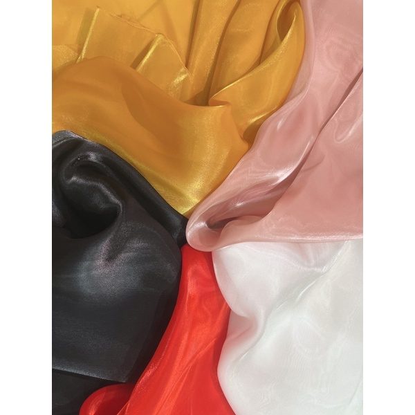 VẢI VOAN TƠ SỐNG ORGANZA ÓNG ÁNH NHIỀU MÀU KHỔ 150CM - MAY VÁY ĐẦM/ PHỤ KIỆN SIÊU XINH