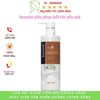 KERATIN PHỤC HỒI TÓC THẦN TỐC, TÓC NÁT SIÊU PHỤC HỒI TÓC MỀM MƯỢT TRẮC KHỎE CHAI 500ML