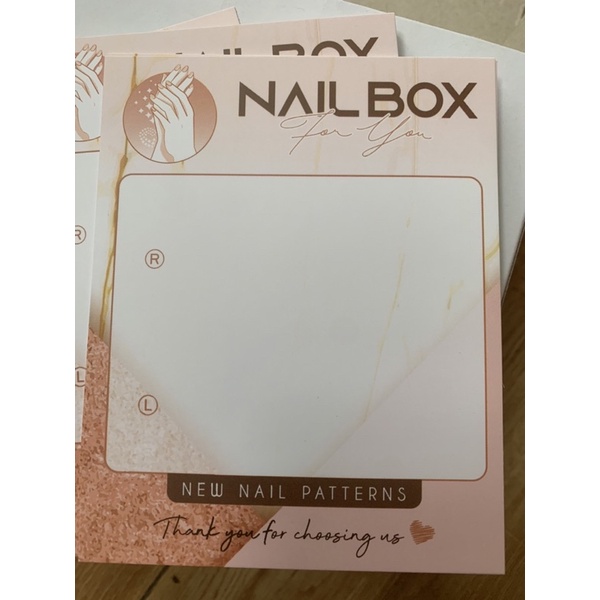 Combo 10 miếng Giấy NAIL BOX dùng gắn móng giả