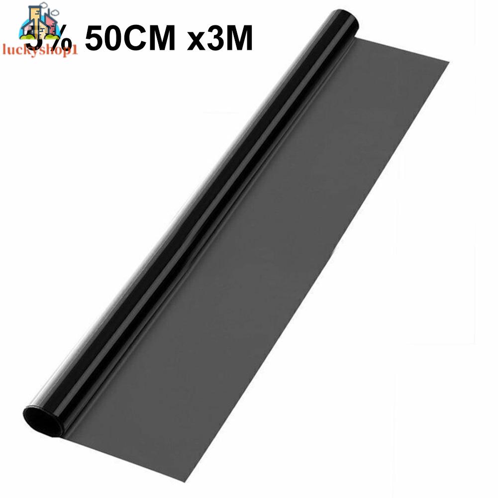 VLT Sun Film 5 15 25 35 Truyền ánh sáng dày chống mài mòn kính xe cách nhiệt phim 50 × 3 mét