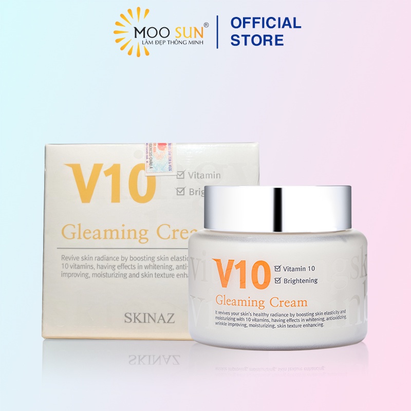Kem V10 Skinaz Hàn Quốc Chính Hãng 100ml - V10 Gleaming Cream Skinaz