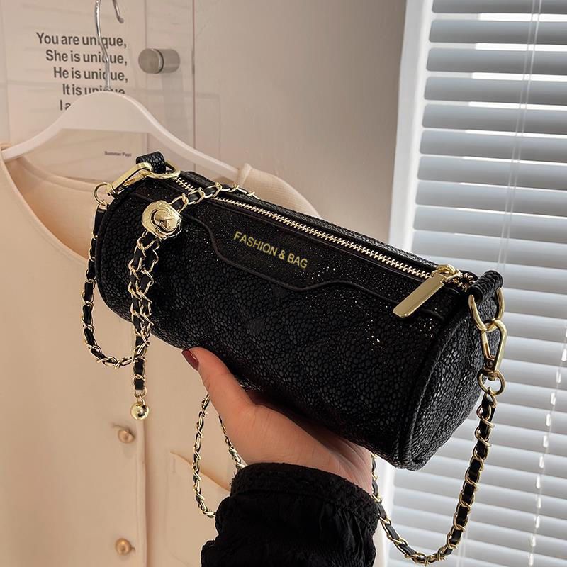 Túi Đeo Chéo Hình Trụ Cỡ Nhỏ Phong Cách Mới Cao Cấp Cho Nữ