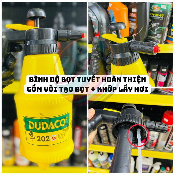 Đầu Tạo Bọt Tuyết Rửa Xe Máy Xe Oto - Gắn Bình Xịt Rửa Xe Bọt Tuyết Cầm Tay