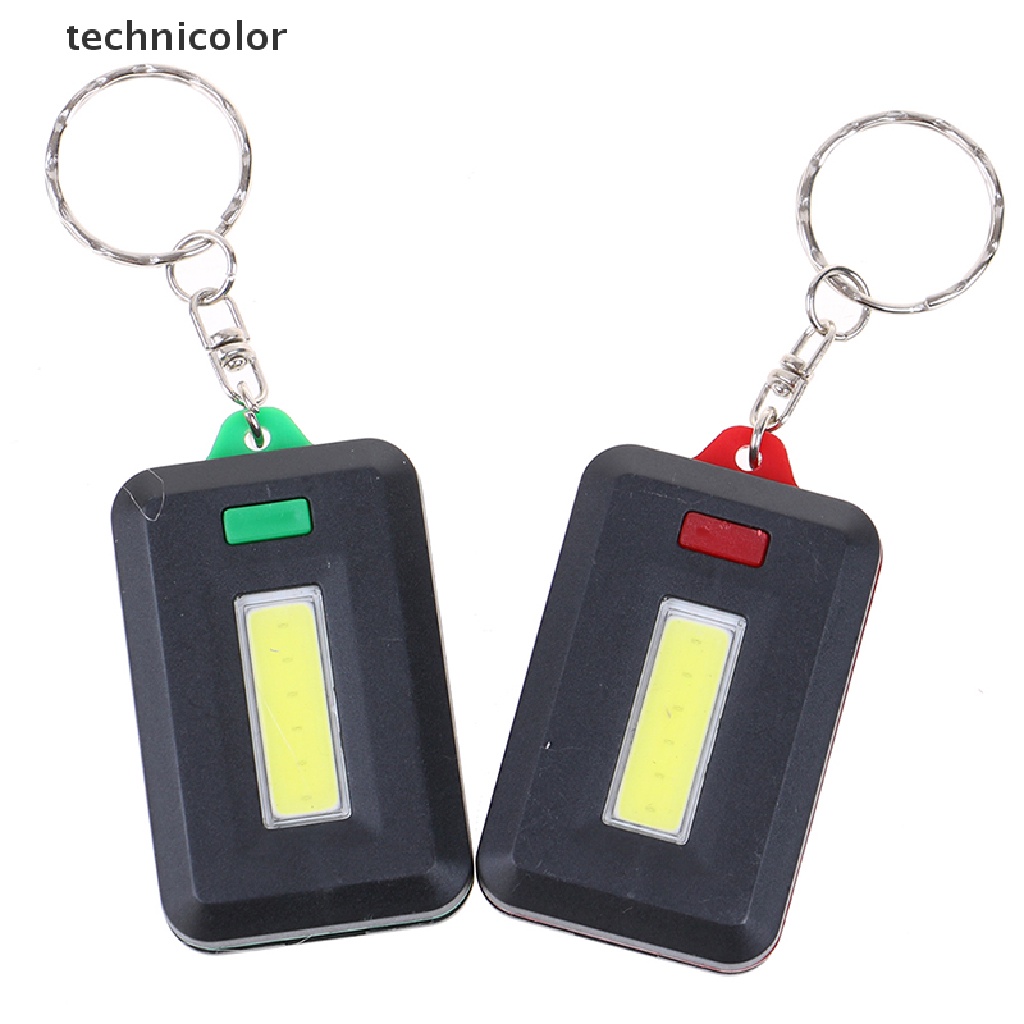 Technicolor Đèn Pin led Cob mini Nhiều Màu Có Móc Khóa Tiện Dụng Dùng Ngoài Trời