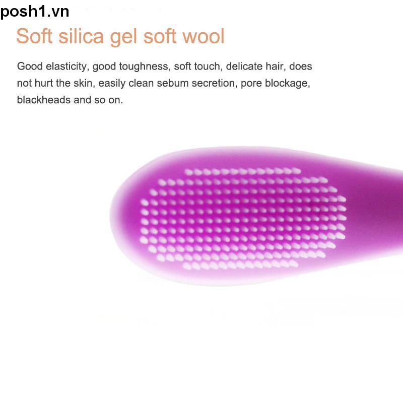 💌Bàn chải mũi silicon Rửa mặt Làm sạch lỗ chân lông Mụn đầu đen