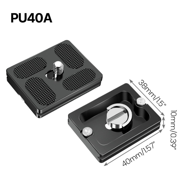 Tấm Tháo Lắp Nhanh PU-40 50 60 70 100 120 150 Tripod 1 4 Inch Cho Máy Ảnh