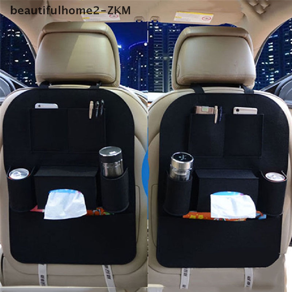 Túi Đựng Đồ Nhiều Ngăn Sau Lưng Ghế Ô Tô Màu Đen [zkm]