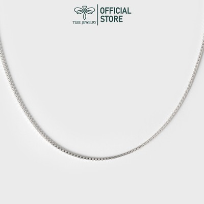 Dây chuyền bạc nữ TLEE hộp vuông rời dày dặn TLEE JEWELRY D0162