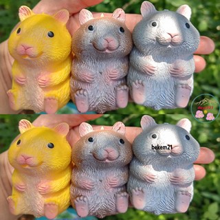 Squishy mochi hình chuột hamster 3 màu