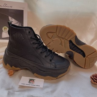 [Chính Hãng] Giày MLB Chunky High Đen Black