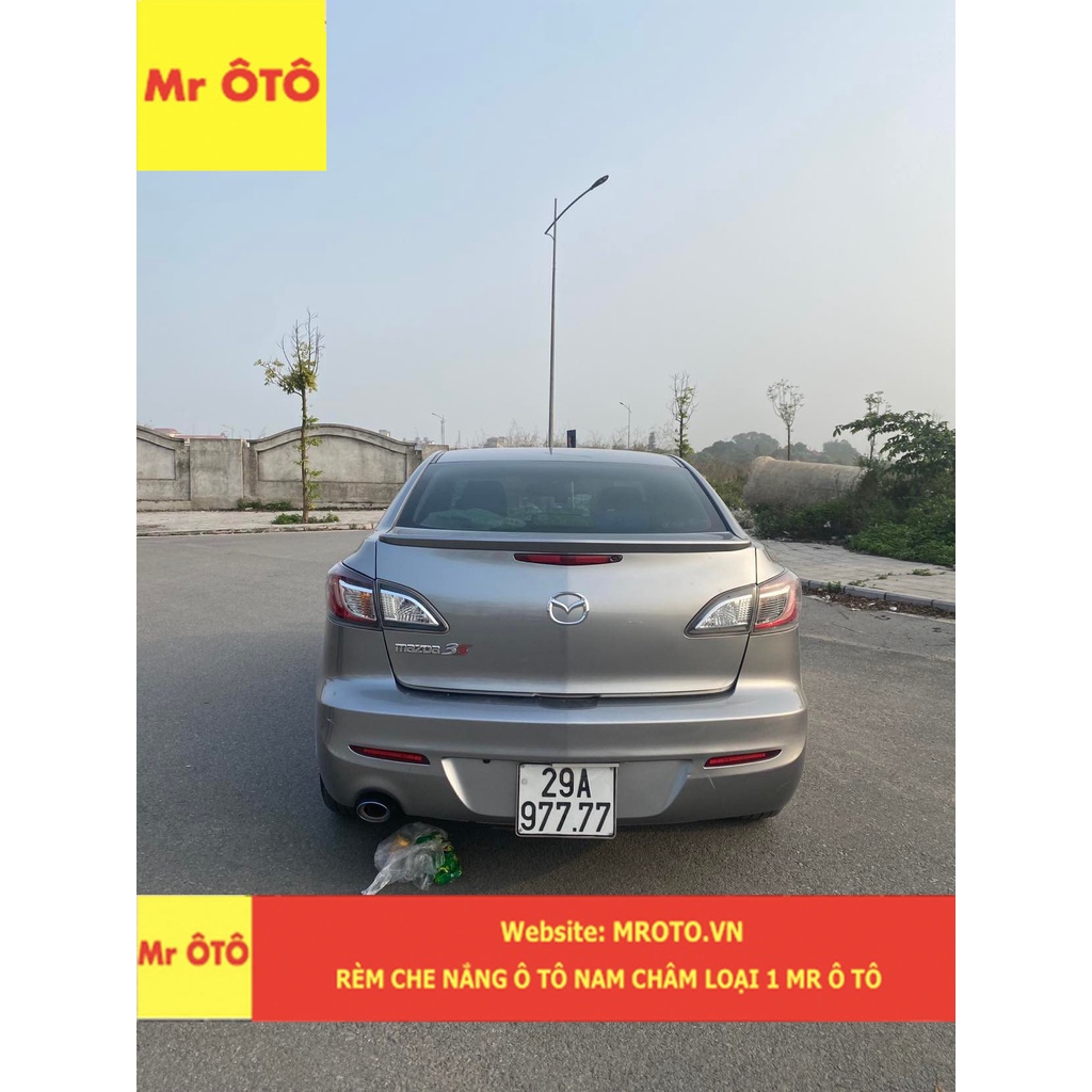 Rèm che nắng chống UV xe Mazda 3s sedan 2009-2014 Loại 1 Mr Ô TÔ - Bảo hành 2 năm.