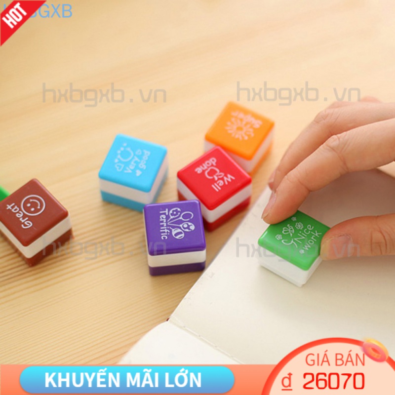 Set 6 Con Dấu Hình Chữ Cái Tiếng Anh Cho Bé