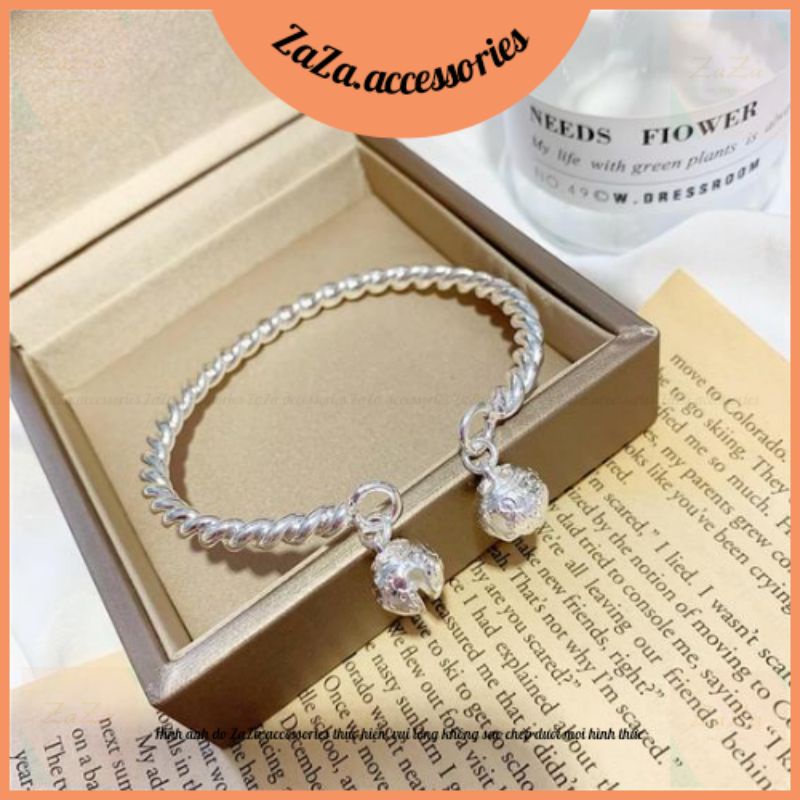 Vòng Tay Nam Nữ Bạc S925 - Lắc Tay Bạc Ý Nam Nữ Kèm Chuông Đing Đang ZaZa.accessories