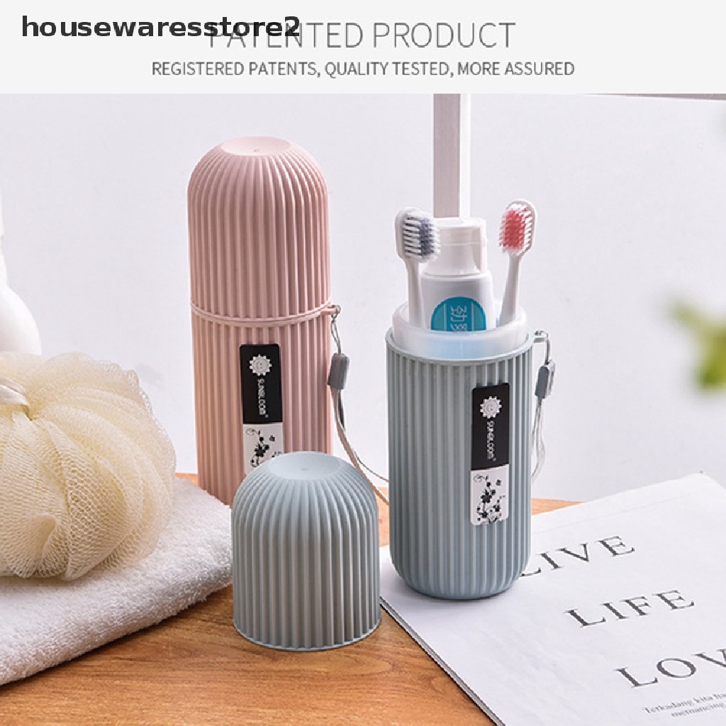 Giá Đỡ Bàn Chải Đánh Răng / Kem Đánh Răng Di Động 2 Ngăn Tiện Lợi Du Lịch / Cắm Trại