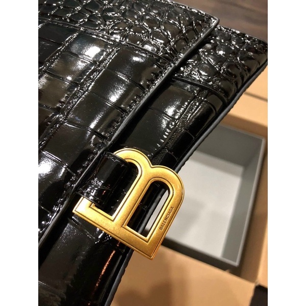 Túi xách chữ b vân rắn 2 box ảnh thật